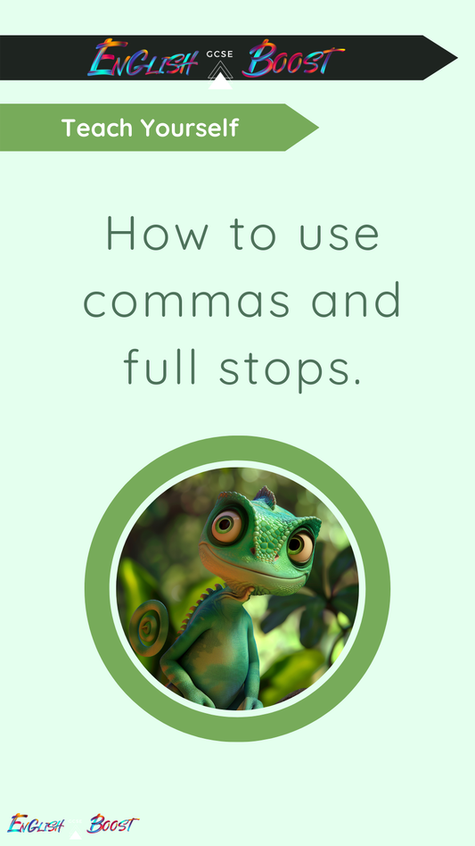 How to use commas and full stops. Free Sample.